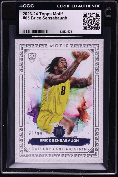 2023 Topps Motif Basketball Brice Sensabaugh ROOKIE /99 #65 CGC AUTH