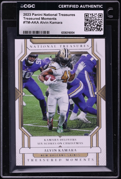 2023 National Treasures Treasured Moments Alvin Kamara #TM-AKA CGC AUTH
