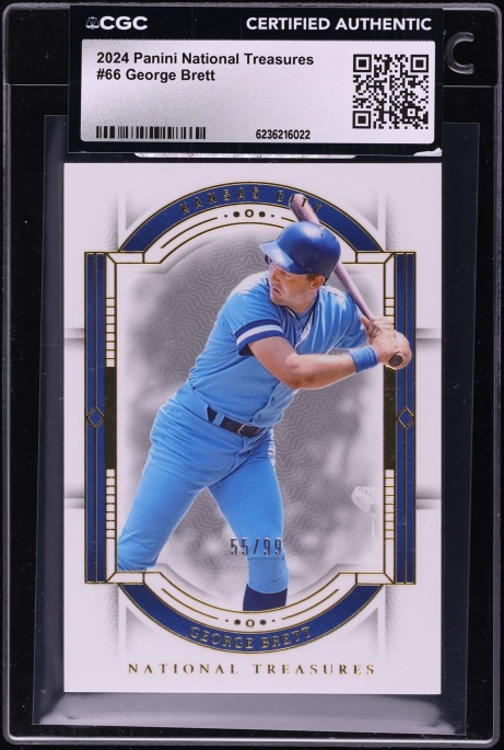 2024 National Treasures George Brett /99 #66 CGC AUTH