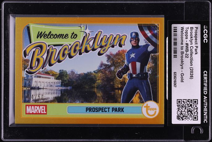 2026 Topps Marvel Brooklyn Collection Welcome To Brooklyn Gold Prospect Park /50 CGC AUTH