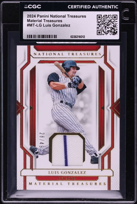 2024 National Treasures Luis Gonzalez PATCH /49 #MT-LG CGC AUTH