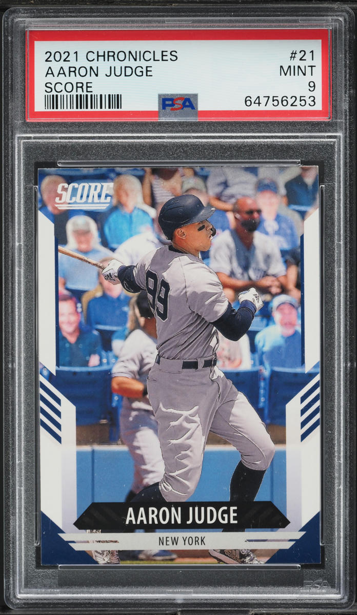 2021 Panini Chronicles Score Aaron Judge #21 PSA 9 MINT