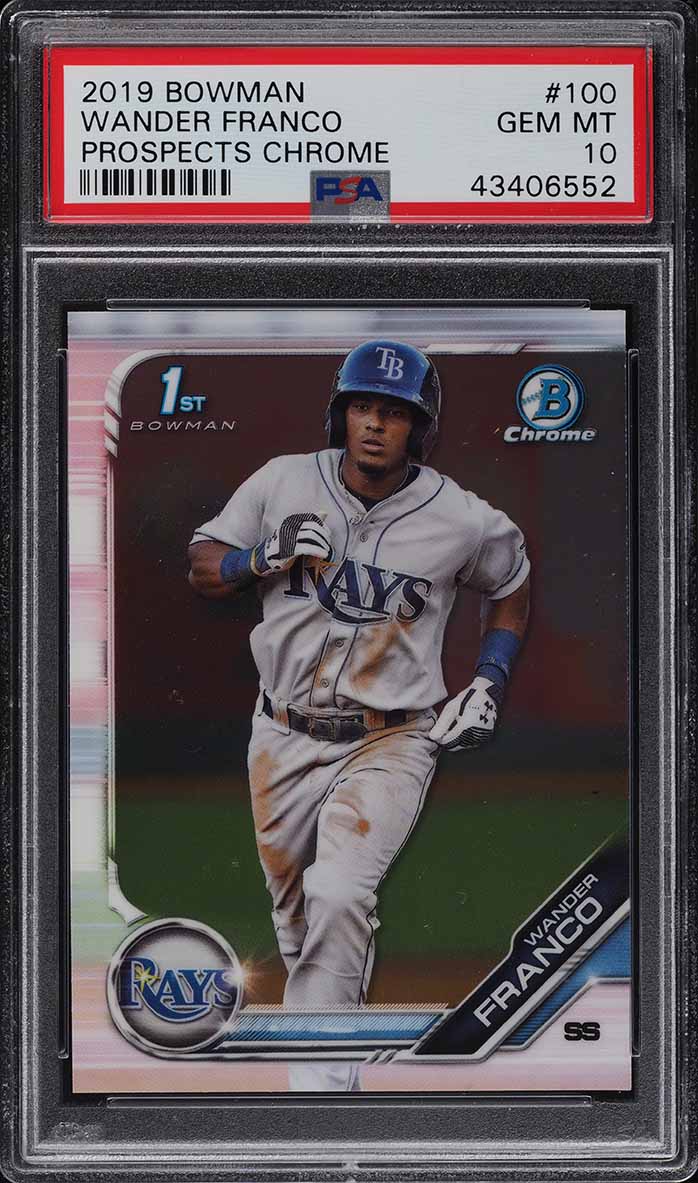 2019 Bowman Chrome Wander Franco PROSPECT #BCP-100 PSA 10 GEM MINT