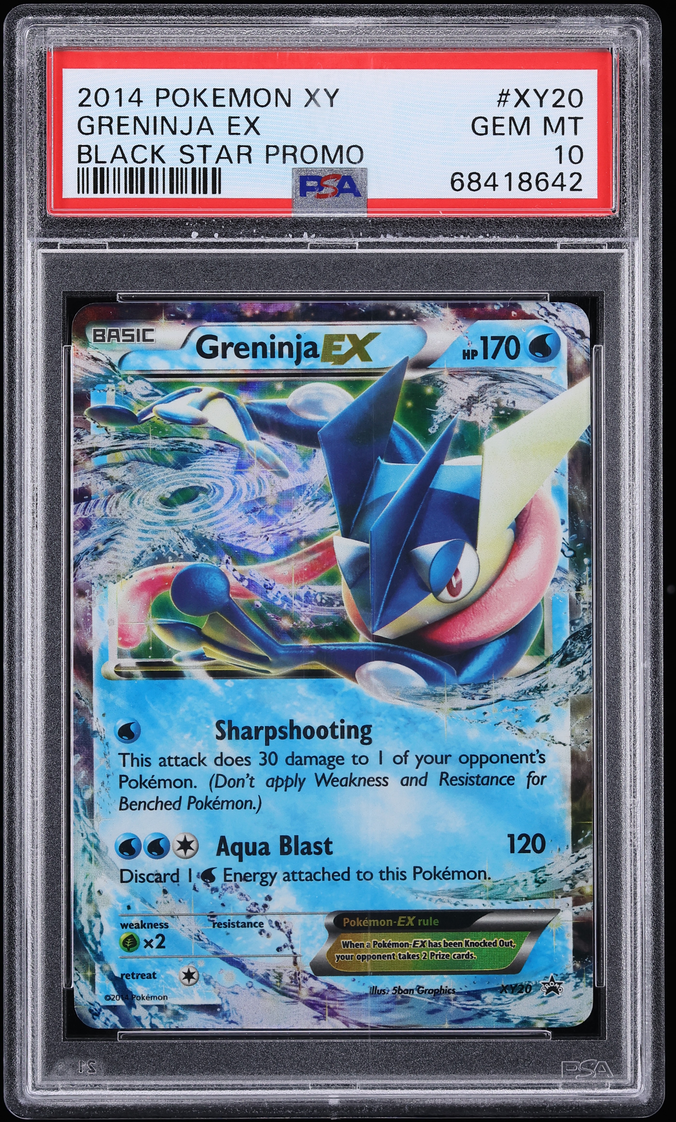 2014 Pokemon XY Black Star Promo Greninja Ex #XY20 PSA 10 GEM MINT