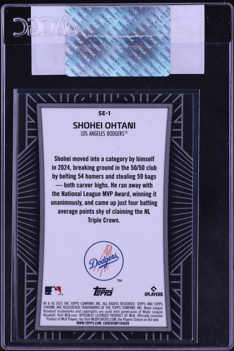 2025 Topps Chrome Shadow Etch Shohei Ohtani #SE-1 CGC AUTH