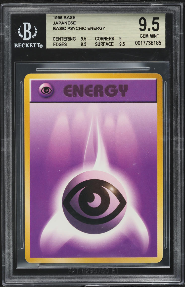 1996 Pokemon Japanese Base Set Psychic Energy BGS 9.5 GEM MINT