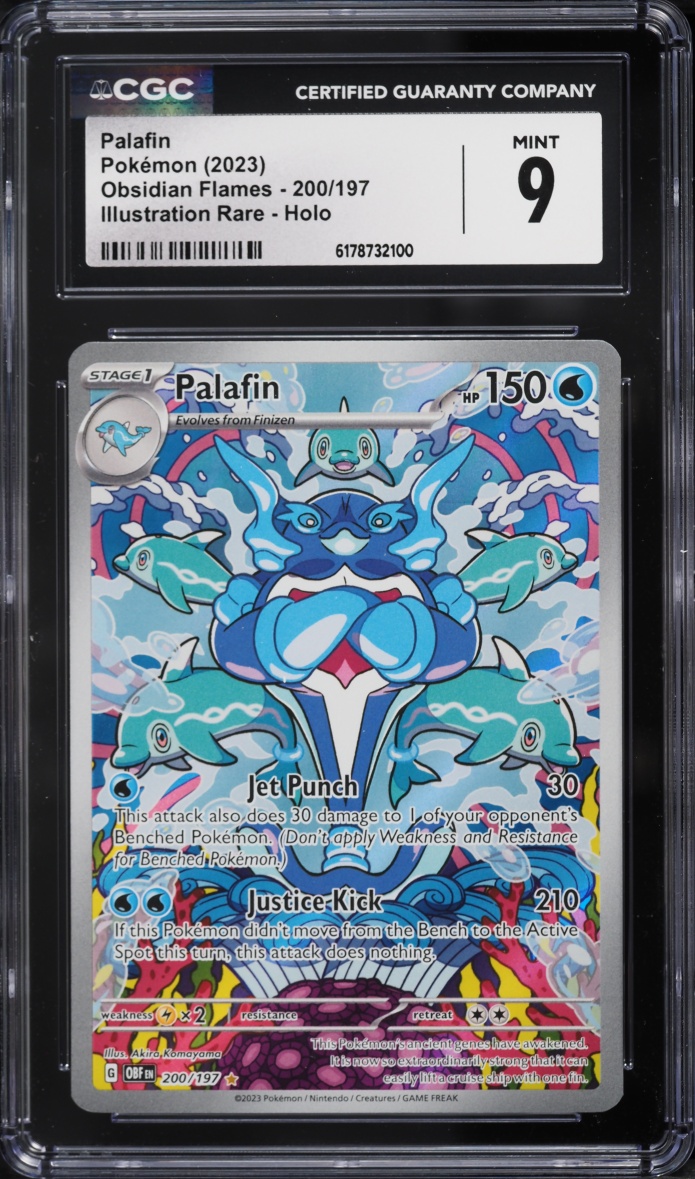 2023 Pokemon Scarlet & Violet Obsidian Flames IR Palafin #200 CGC 9 MINT