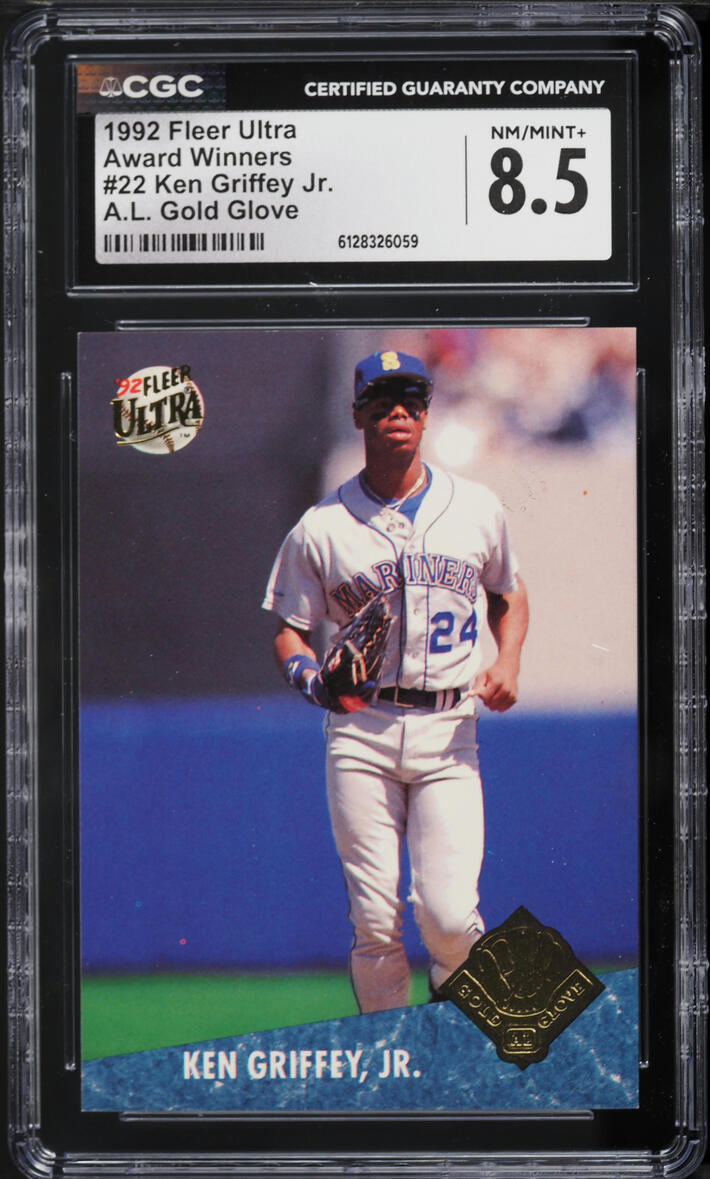 1992 Ultra Award Winners A.L. Gold Glove Ken Griffey Jr. #22 CGC 8.5 NM-MT+