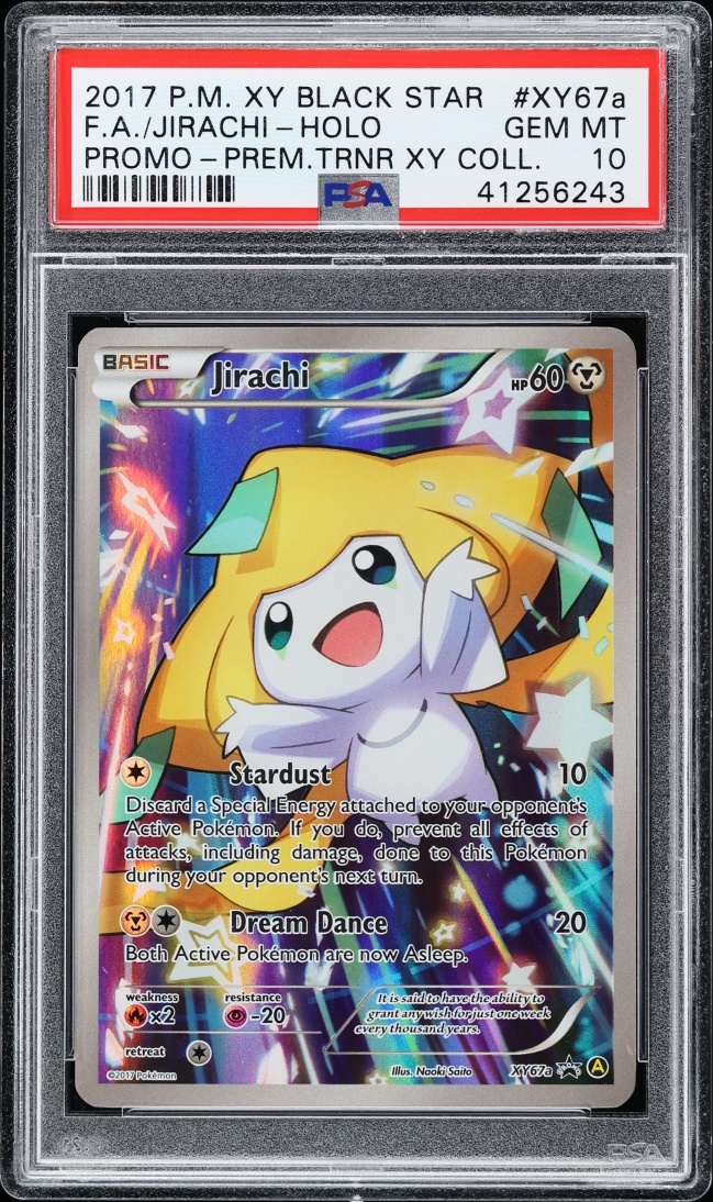 2017 Pokemon XY Promo Premium Trainer Collection Full Art Jirachi #XY67a PSA 10 GEM MINT