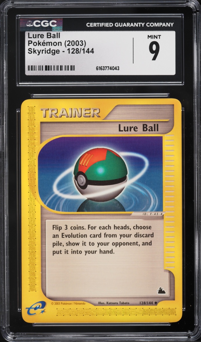 2003 Pokemon Skyridge Lure Ball #128 CGC 9 MINT