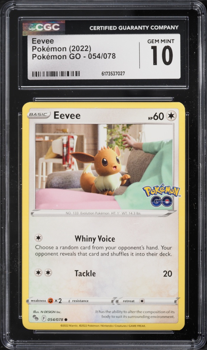 2022 Pokemon Japanese Sword & Shield GO Eevee #54 CGC 10 GEM MINT