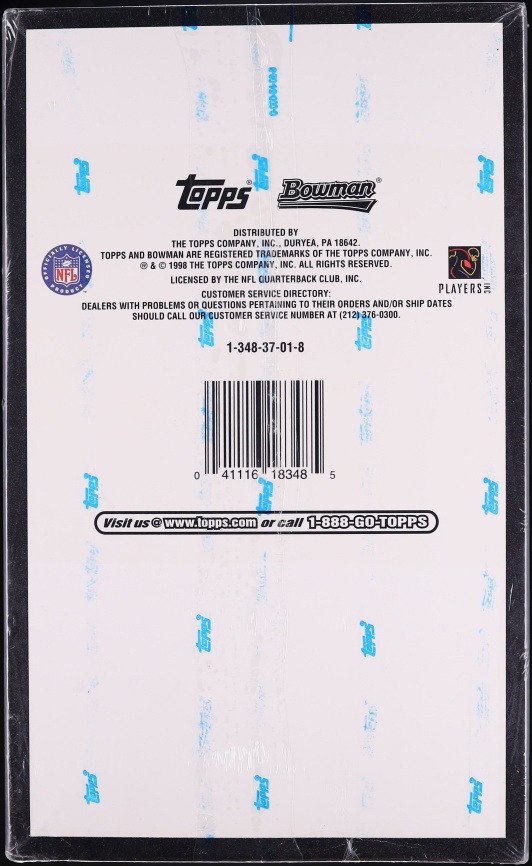 1998 Bowman Football Sealed Hobby Box, 24ct Packs Manning, Moss RC? - Photo 2