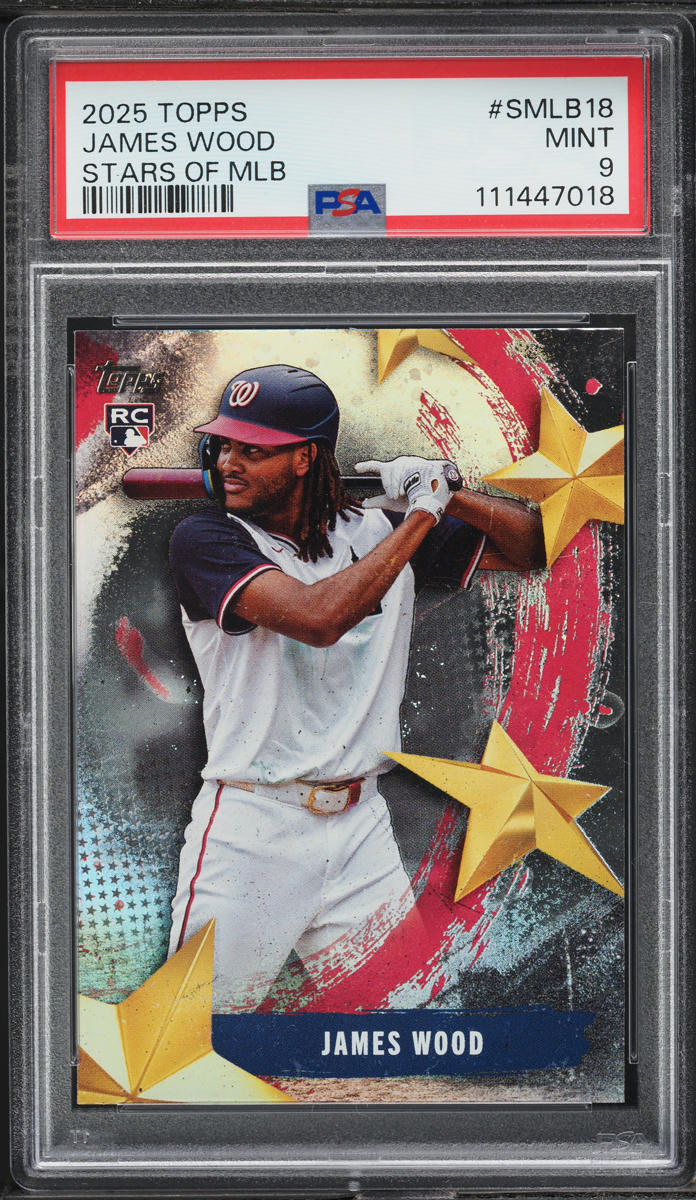 2025 Topps Stars Of MLB James Wood ROOKIE #SMLB-18 PSA 9 MINT
