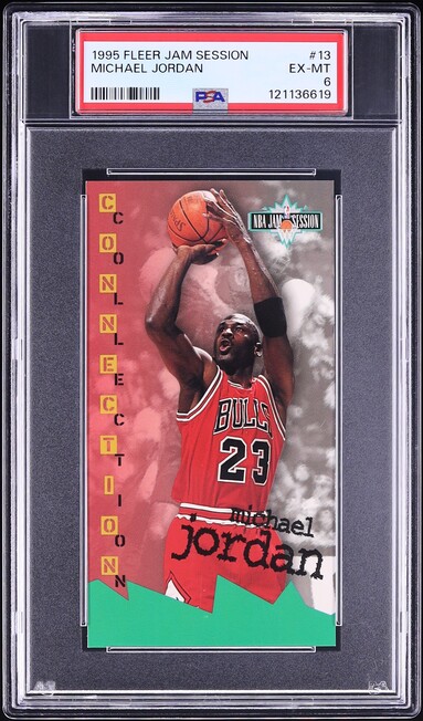 1995 Fleer Jam Session Michael Jordan #13 PSA 6 EXMT