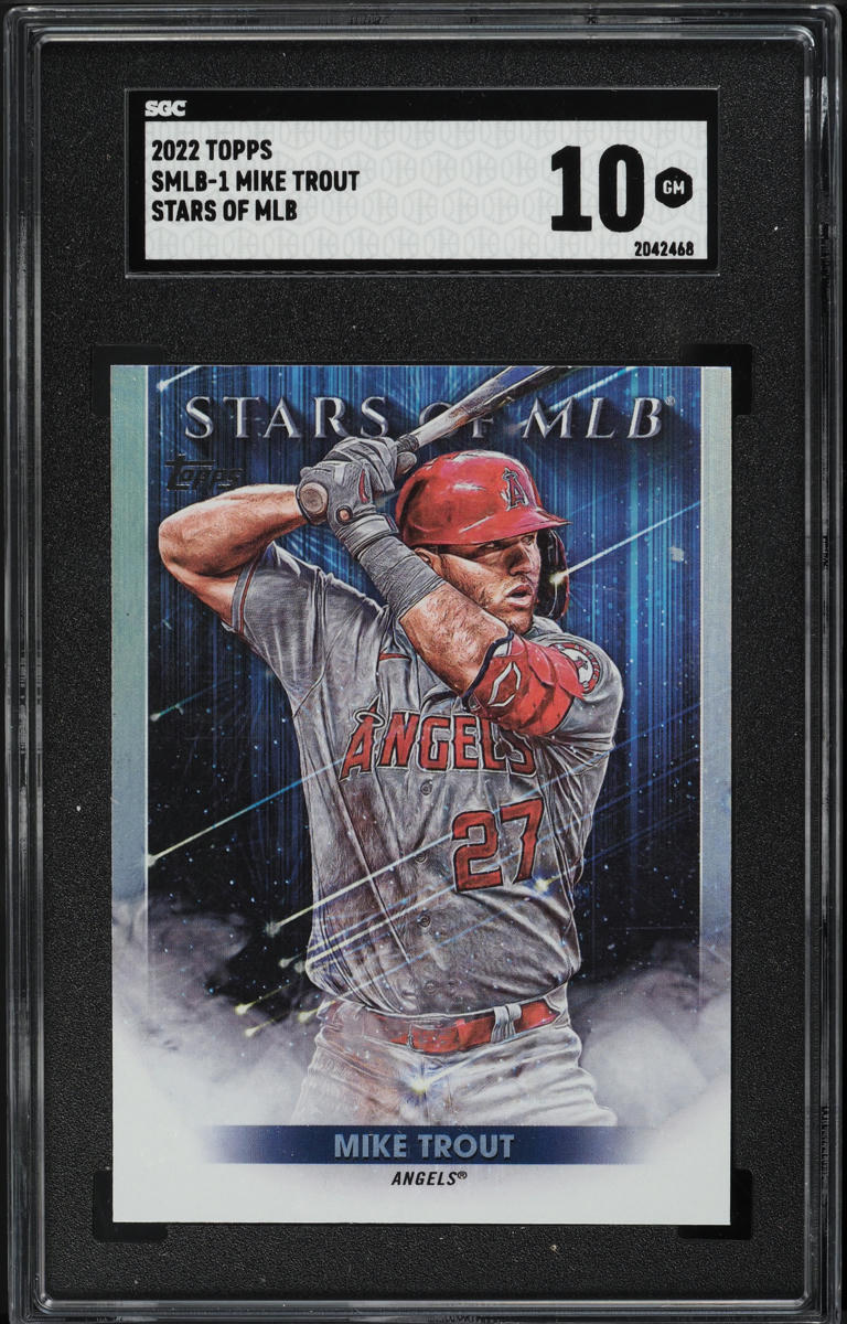 2022 Topps Stars Of MLB Mike Trout #SMLB-1 SGC 10 GEM MINT