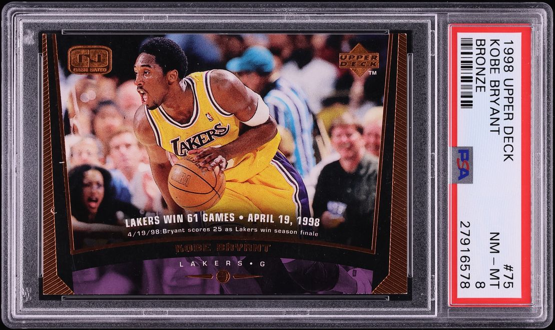 1998 Upper Deck Bronze Kobe Bryant /100 #75 PSA 8 NM-MT