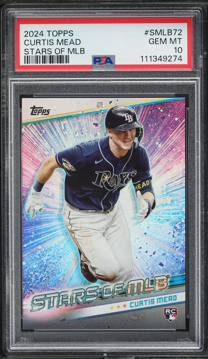 2024 Topps Stars Of MLB Update Curtis Mead ROOKIE #SMLB72 PSA 10 GEM MINT