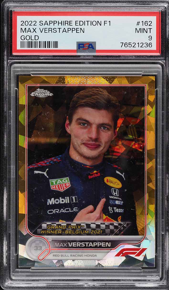 2022 Topps Chrome Formula 1 Sapphire Edition Gold Max Verstappen