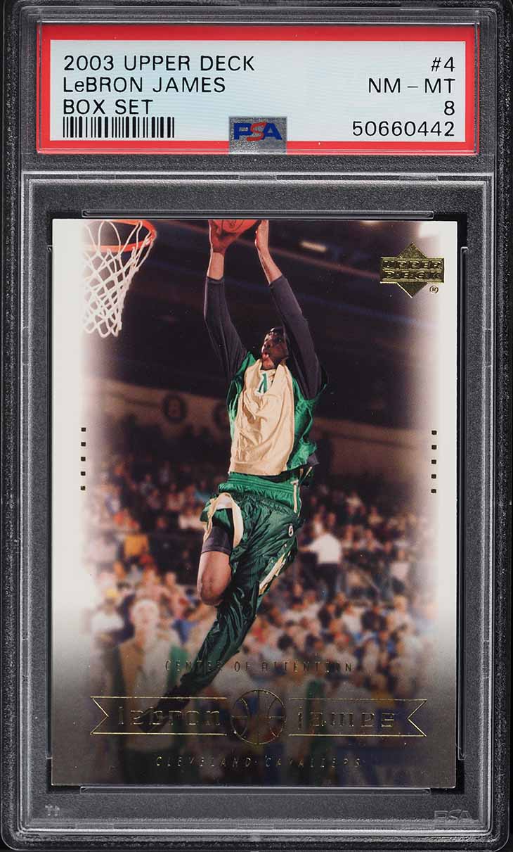 2003 Upper Deck Box Set LeBron James ROOKIE #4 PSA 8 NM-MT