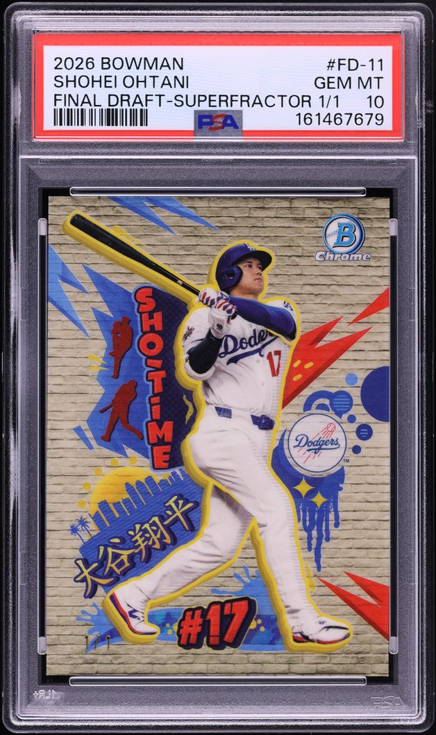 2026 Bowman Chrome Final Draft Superfractor Shohei Ohtani 1/1 #FD-11 PSA 10 GEM MINT