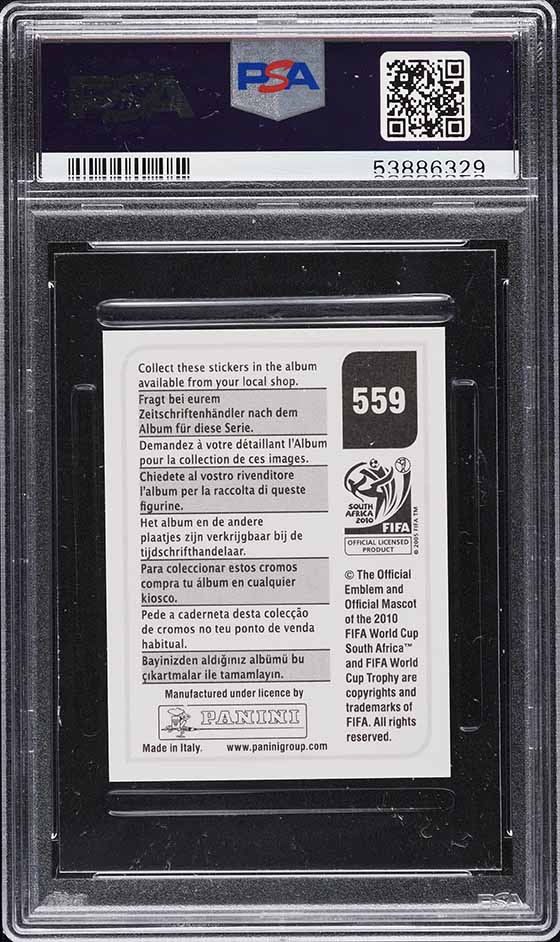 2010 Panini FIFA World Cup South Africa Sticker Cristiano Ronaldo PSA 10 GEM MT - Photo 2