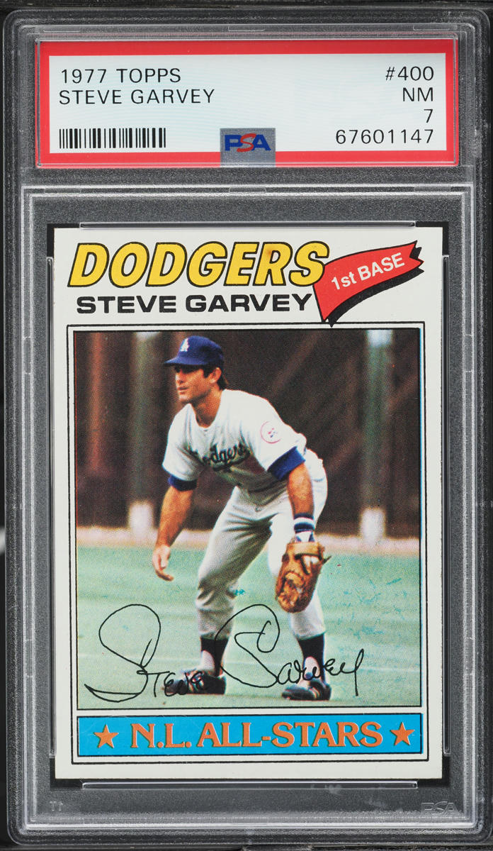 1977 Topps Steve Garvey 400 PSA 7 NRMT on Fanatics Collect
