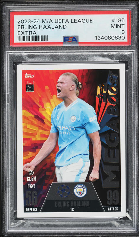 2023 Select Premier League Zebra Erling Haaland /25 #242 PSA 10