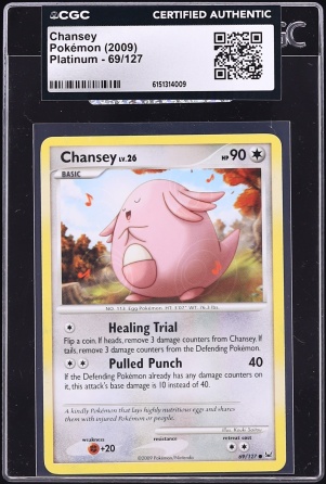 2009 Pokemon Platinum Chansey #69 CGC AUTH