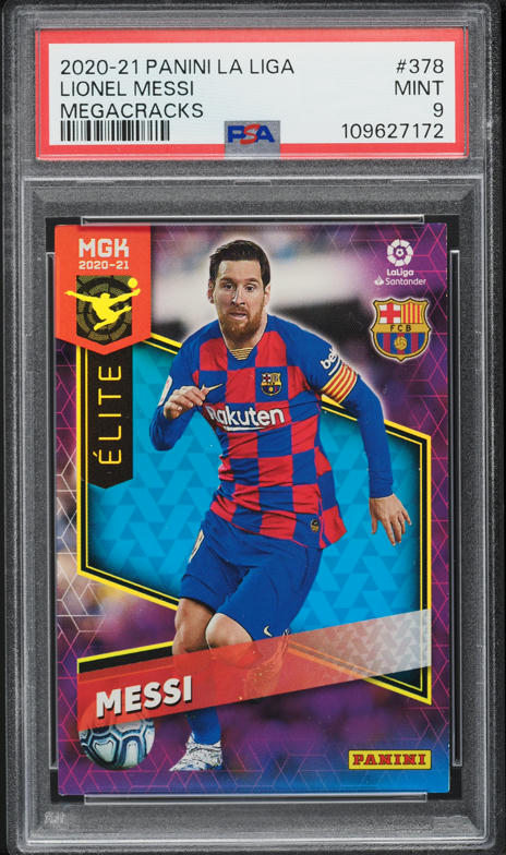 2007 Panini Mega Cracks Lionel Messi #69 PSA 8 NM-MT on