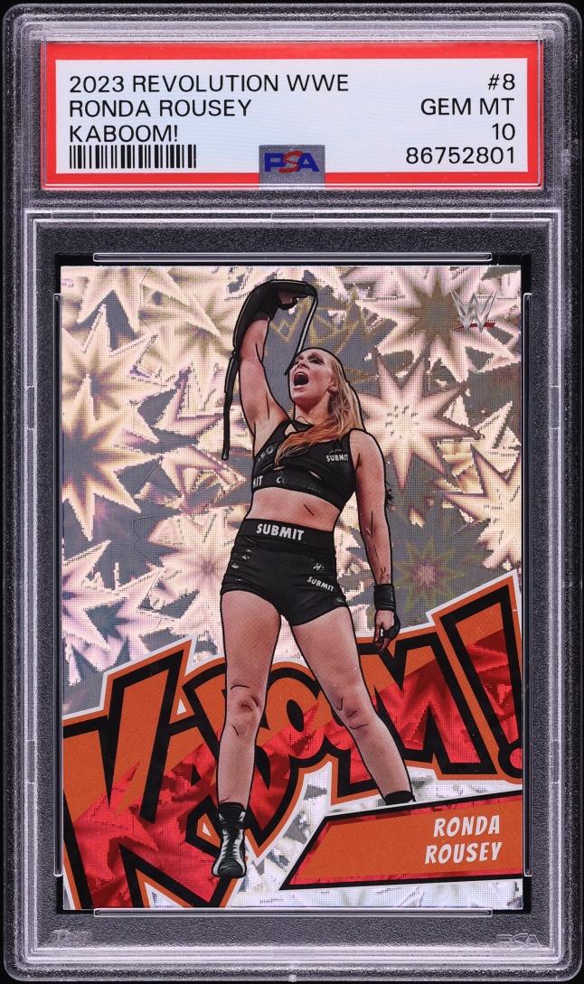 2023 Panini Revolution WWE Kaboom Ronda Rousey #8 PSA 10 GEM MINT