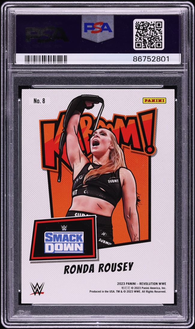2023 Panini Revolution WWE Kaboom Ronda Rousey #8 PSA 10 GEM MINT