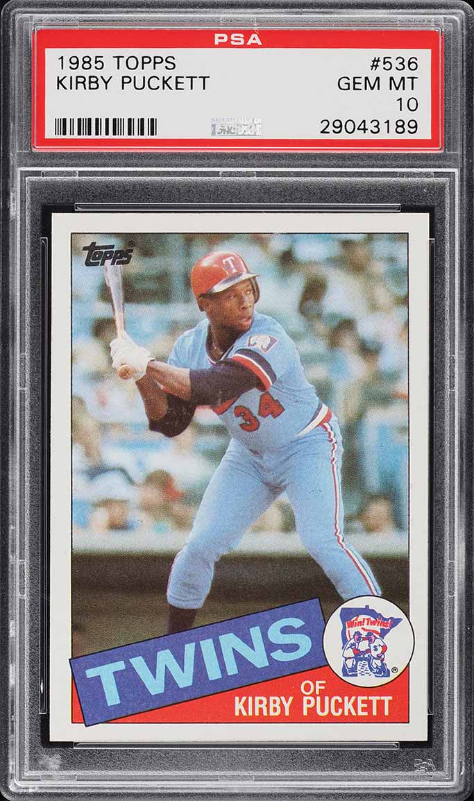 1985 Topps Kirby Puckett ROOKIE #536 PSA 10 GEM MINT