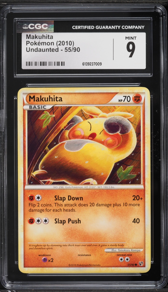 2010 Pokemon Undaunted Makuhita #55 CGC 9 MINT