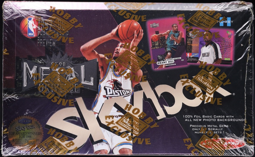 1997 Skybox Metal Universe Championship Basketball Sealed Hobby Box, 24ct Packs