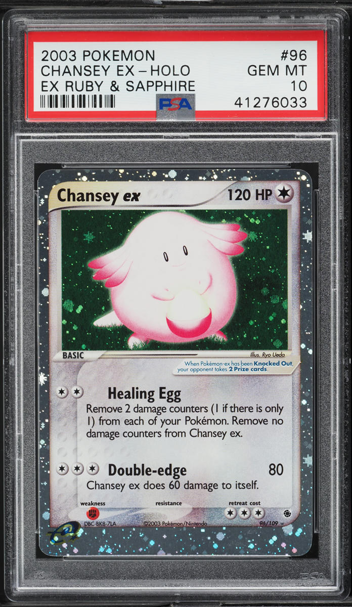 2003 Pokemon EX Ruby & Sapphire Holo Chansey ex #96 PSA 10 GEM MINT