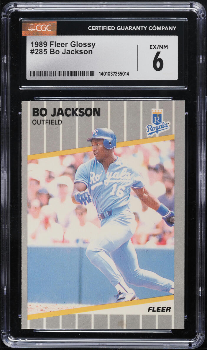 1989 Fleer Glossy Bo Jackson #285 CGC 6 EXMT