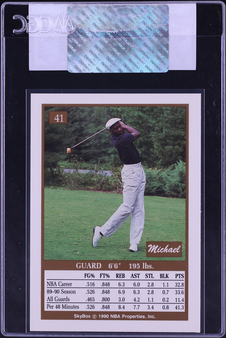1990 Skybox Basketball Michael Jordan #41 CGC AUTH