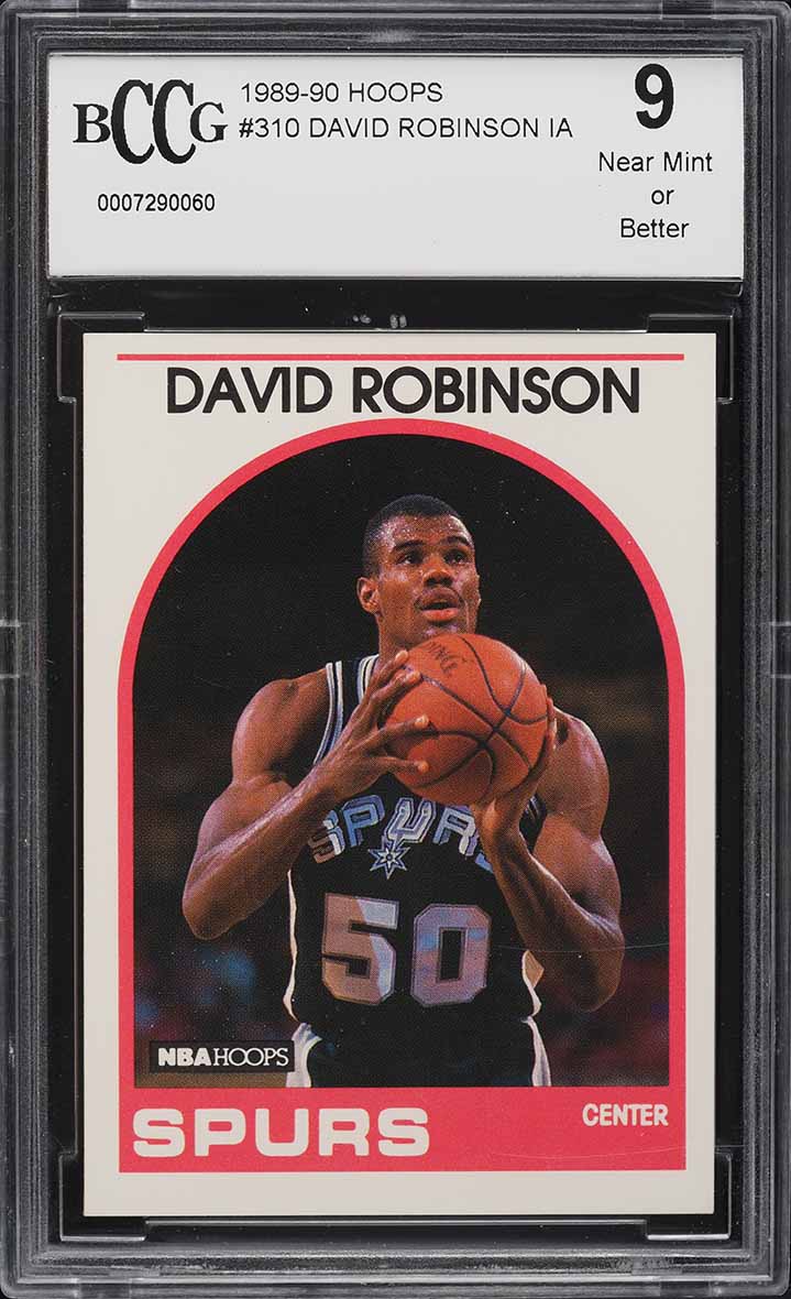 1989 Hoops David Robinson ROOKIE #310 BCCG 9
