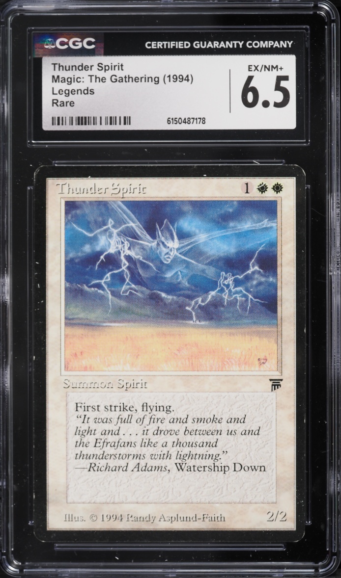 1994 Magic The Gathering MTG Legends Thunder Spirit CGC 6.5 EXMT+