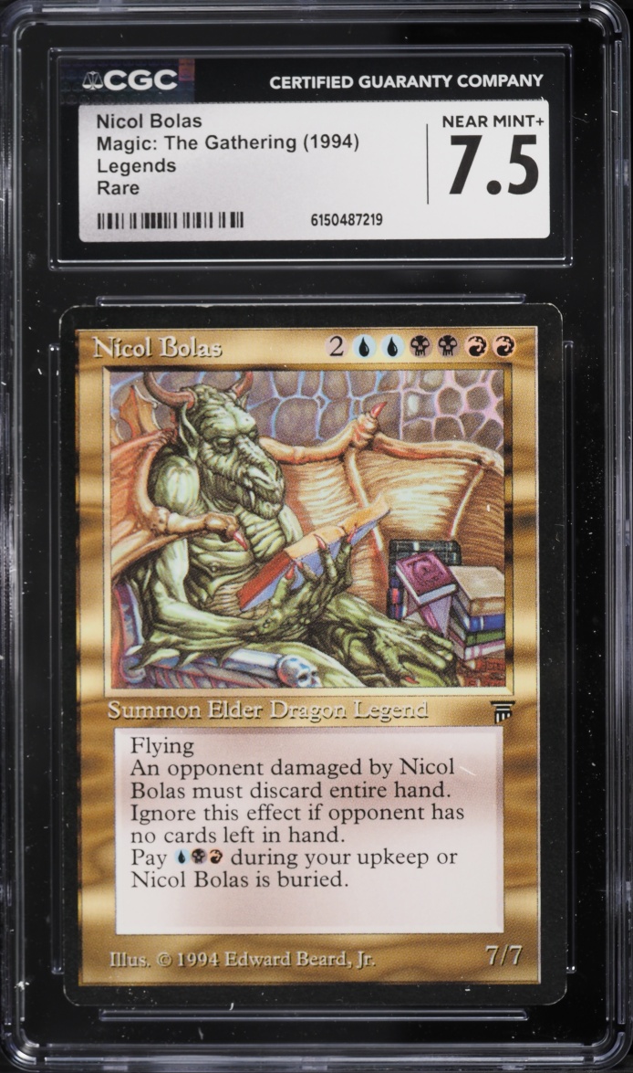 1994 Magic The Gathering MTG Legends Nicol Bolas CGC 7.5 NRMT+