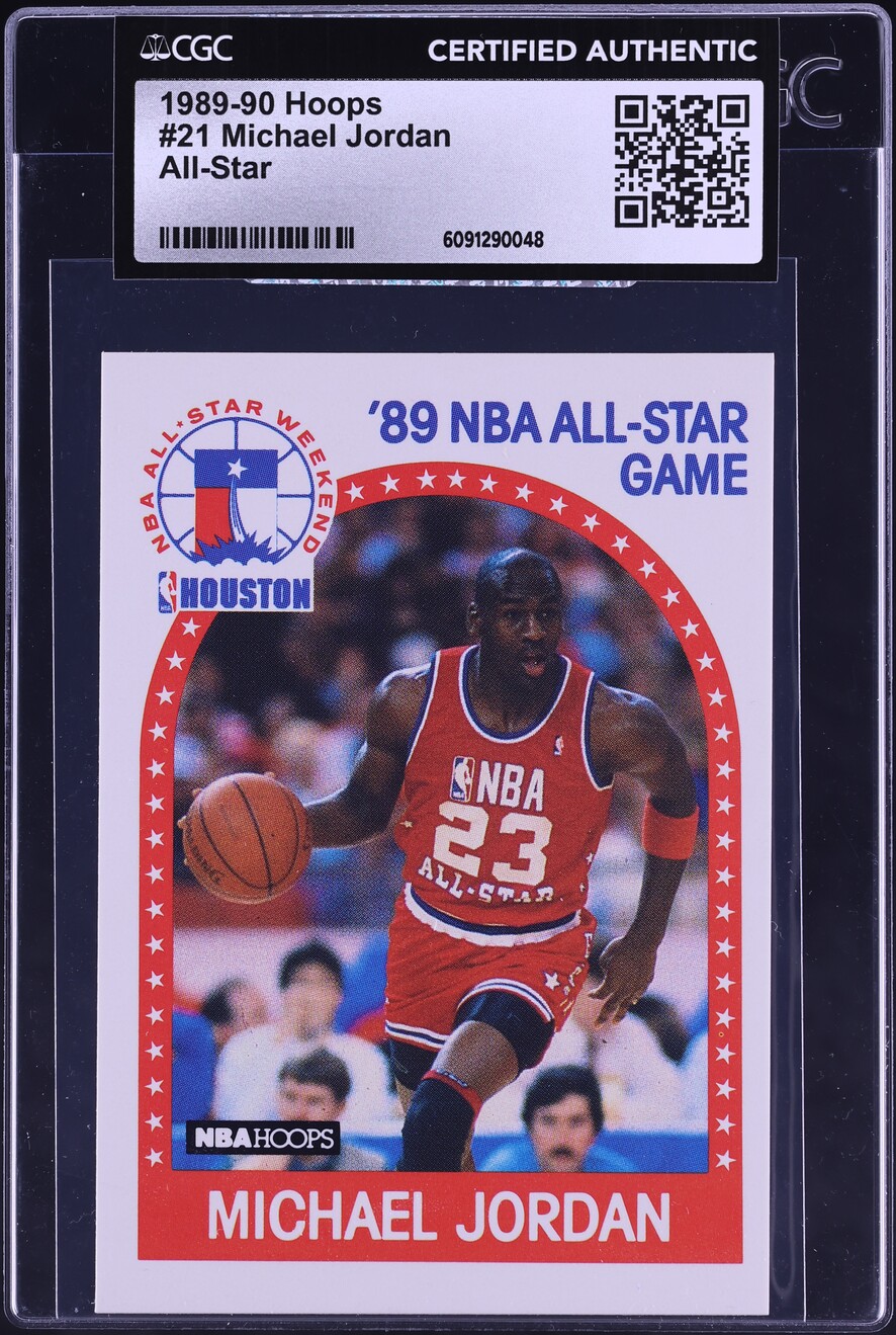 マイケルジョーダン 1989 Hoops All-Star 1989 Hoops All-Star Michael Jordan #21 CGC AUTH on Fanatics Collect