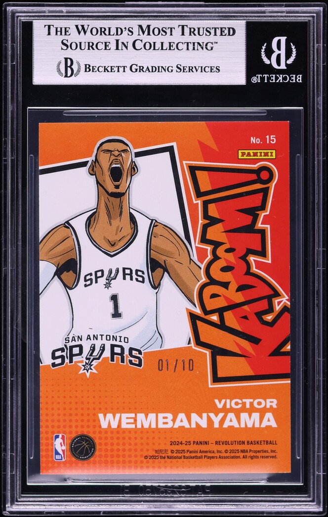 2024 Panini Revolution Kaboom! Gold Victor Wembanyama JSY # 1/10 