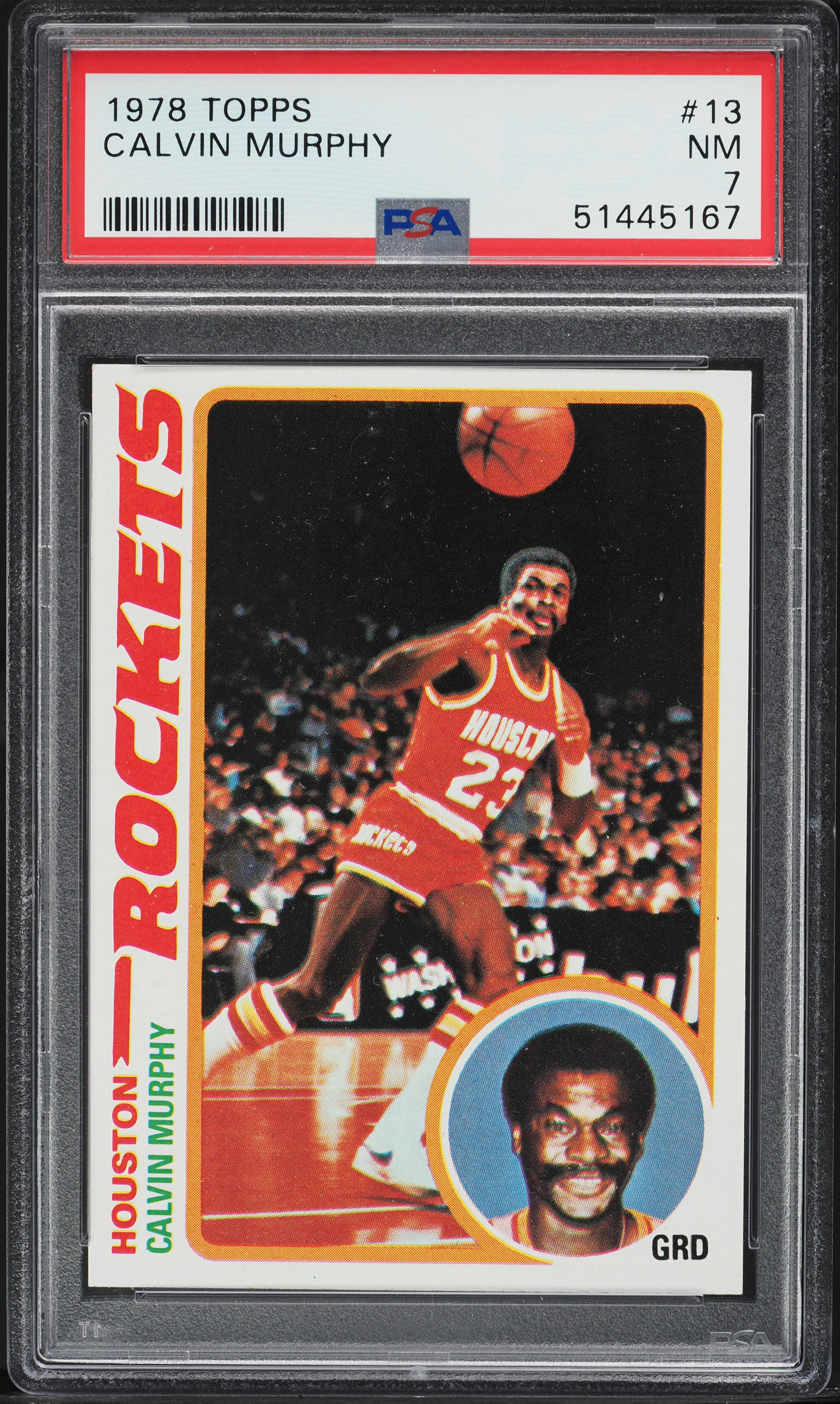 1978 Topps Basketball Calvin Murphy #13 PSA 7 NRMT