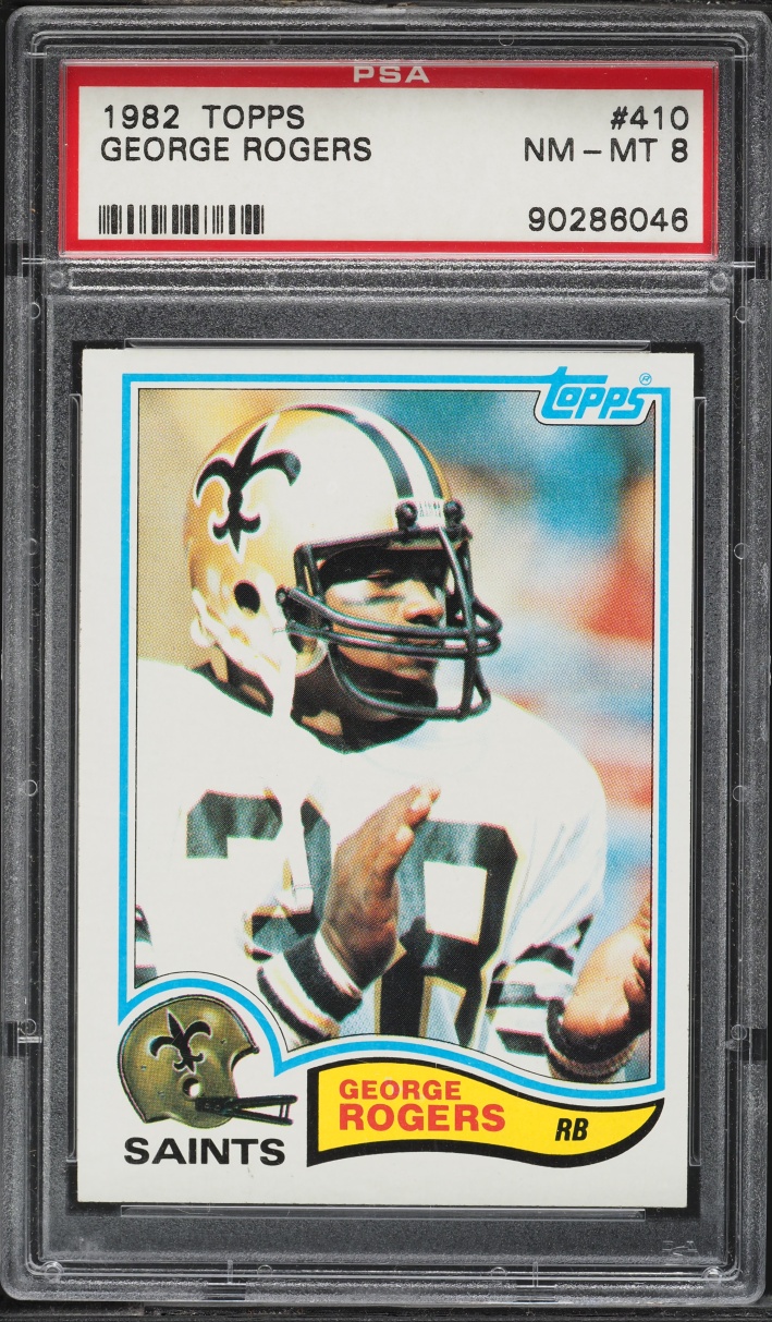 1982 Topps Football George Rogers ROOKIE #410 PSA 8 NM-MT
