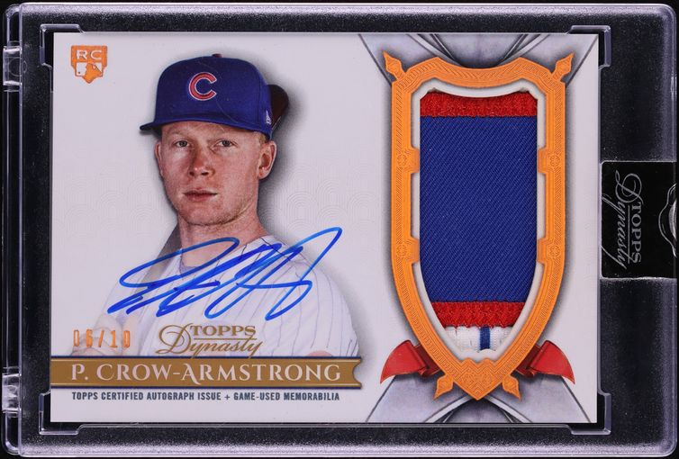 2024 Topps Dynasty Pete Crow-Armstrong ROOKIE PATCH AUTO /10 #DAP-PC2 ...