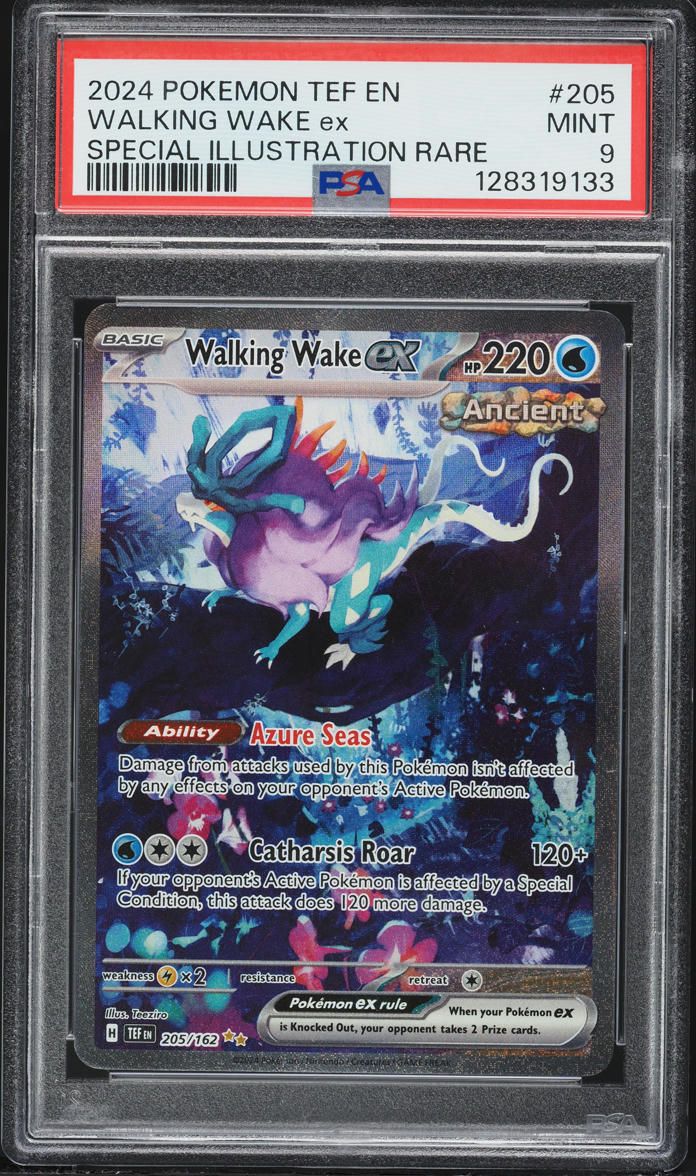 2024 Pokemon Scarlet & Violet Temporal Forces SIR Walking Wake ex #205 PSA 9 MINT