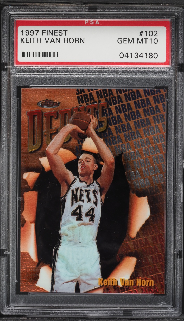 1997 Finest Basketball Keith Van Horn ROOKIE #102 PSA 10 GEM MINT