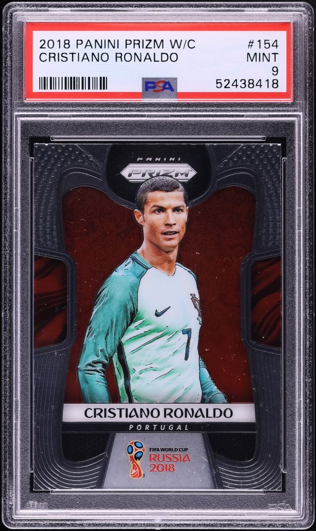 2018 Panini Prizm World Cup Cristiano Ronaldo #154 PSA 9 MINT