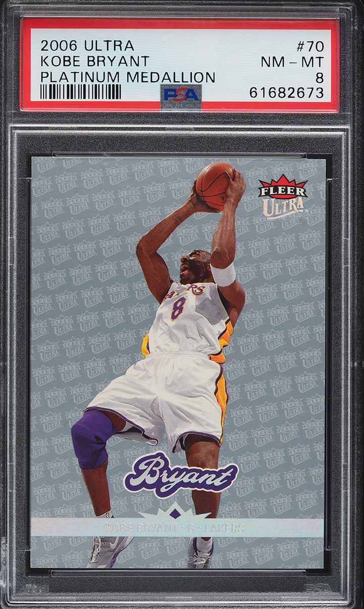 2006 Ultra Platinum Medallion Kobe Bryant /100 #70 PSA 8 NM-MT