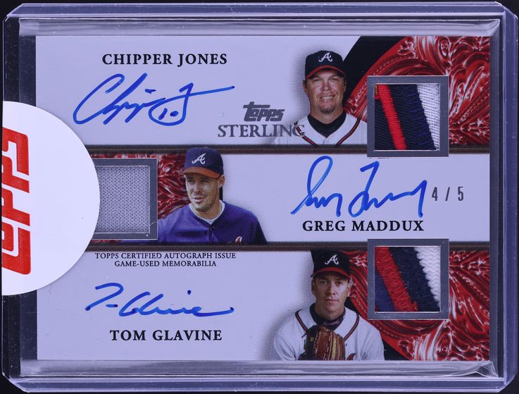 2023 Topps Sterling Sets Red Chipper Jones Greg Maddux Tom